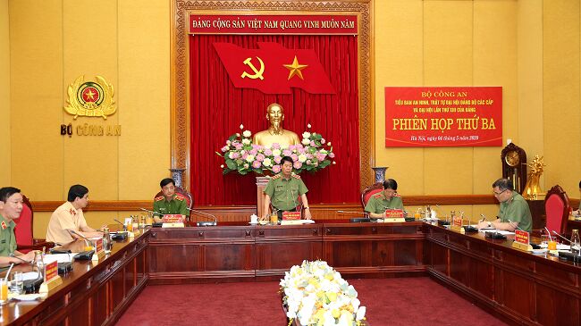 Triển khai các biện pháp bảo đảm An ninh trật tự Đại hội đảng các cấp