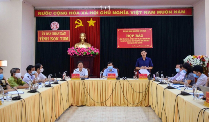 Kon Tum: Họp báo thông tin ban đầu về vụ phá rừng mà báo chí phản ánh