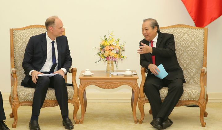 Phó Thủ tướng Trương Hòa Bình tiếp Phó Chủ tịch điều hành Tập đoàn TTI