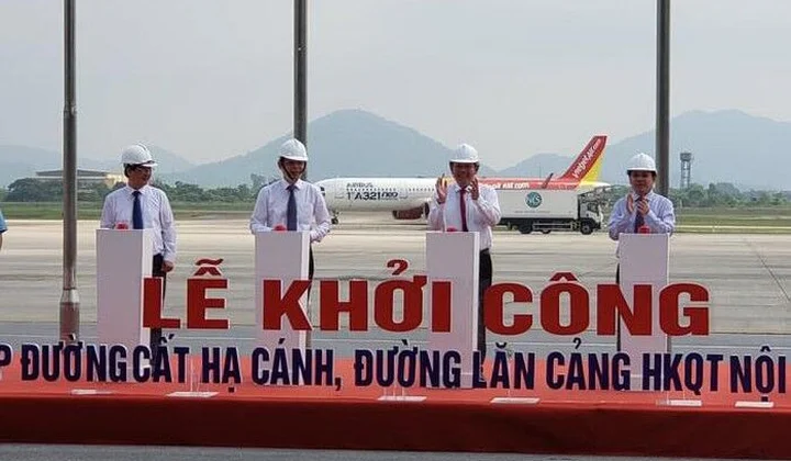 Khởi công dự án sửa chữa đường băng sân bay Nội Bài, Tân Sơn Nhất