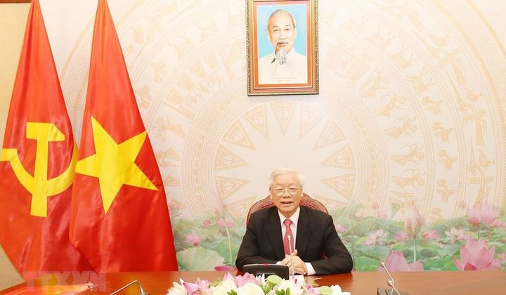 Tổng Bí thư, Chủ tịch nước Nguyễn Phú Trọng điện đàm với Thủ tướng Campuchia Hun Sen