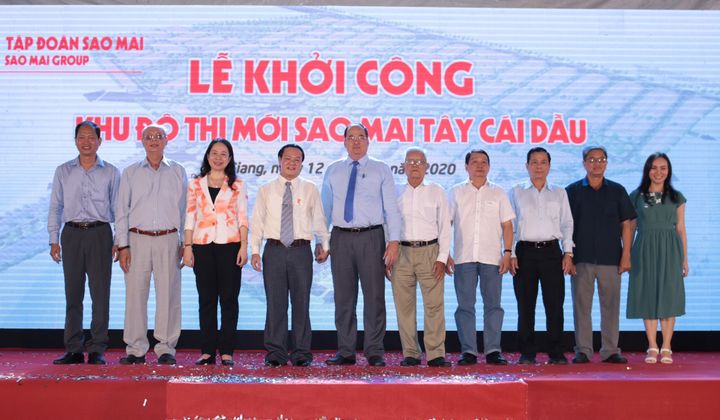 ASM: khởi công dự án "Cỗ xe tam mã" Sao Mai Tây Cái Dầu