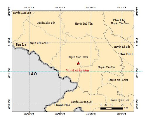 Hà Nội rung chấn do động đất mạnh ở Sơn La