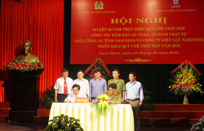 Hiệu quả từ thực hiện quy chế phối hợp  giữa Công an tỉnh và Công ty Điện lực Nam Định