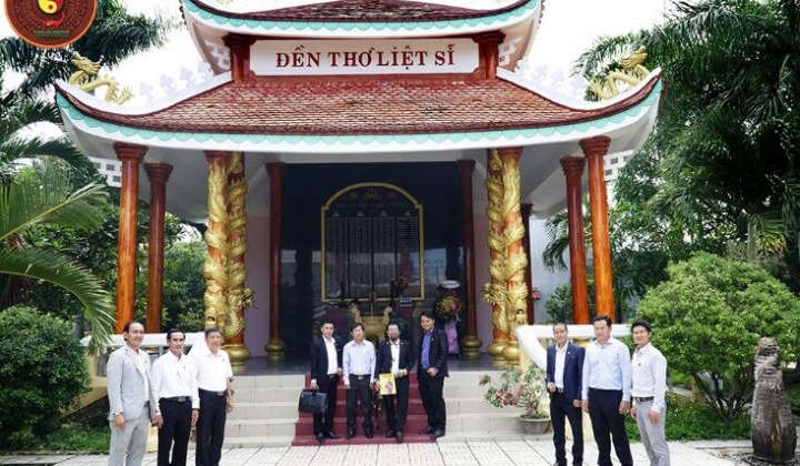 Trùng tu công trình “Đền thờ liệt sỹ thị trấn Giồng Trôm”