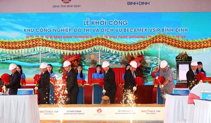 Khởi công Khu công nghiệp-đô thị-dịch vụ Becamex VSIP Bình Định