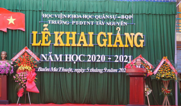 Đắk Lắk: Trường Phổ thông Dân tộc nội trú Tây Nguyên, khai giảng năm học mới 2020 - 2021