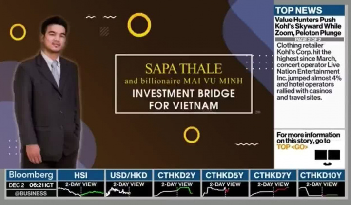 Tỷ phú Mai Vũ Minh được đưa tin trên Forbes và Bloomberg 