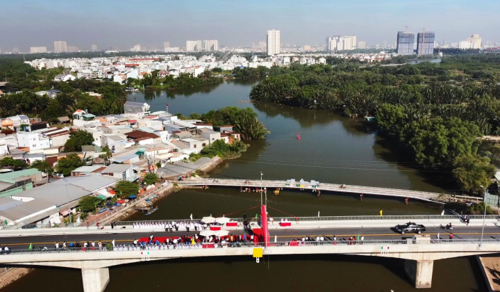 TP.HCM: Cầu Phước Lộc chính thức được thông xe