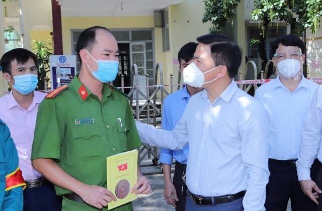 Thanh Hóa: Bí thư Tỉnh ủy kiểm tra, chỉ đạo công tác phòng, chống dịch Covid-19 tại thị xã Bỉm Sơn