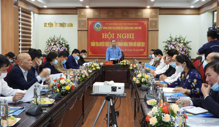 Thanh Hóa: Thẩm tra mức độ đạt chuẩn nông thôn mới tại huyện Triệu Sơn