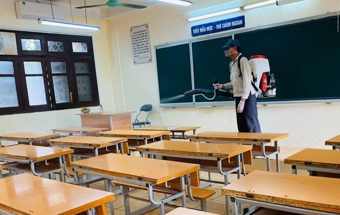 Huyện Điện Biên: Học sinh tạm dừng đến trường để phòng, chống dịch Covid-19