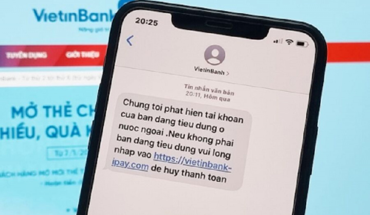 NHNN cảnh báo giả mạo tin nhắn thương hiệu để lừa đảo