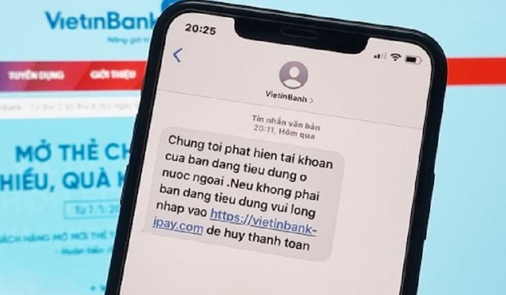 NHNN cảnh báo giả mạo tin nhắn thương hiệu để lừa đảo
