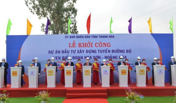 Thanh Hóa: Khởi công tuyến đường bộ ven biển, đoạn Nga Sơn - Hoằng Hóa