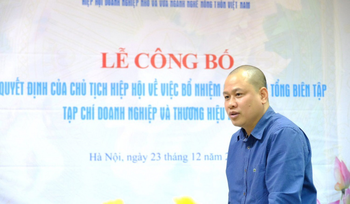 Nhà báo Nguyễn Nam Thắng giữ chức vụ Tổng Biên tập Tạp chí Doanh nghiệp và Thương hiệu nông thôn