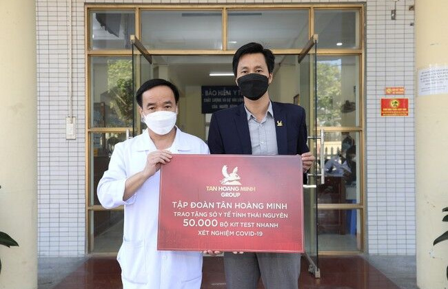 Tân Hoàng Minh ủng hộ công tác phòng chống dịch Covid-19 tại Thái Nguyên