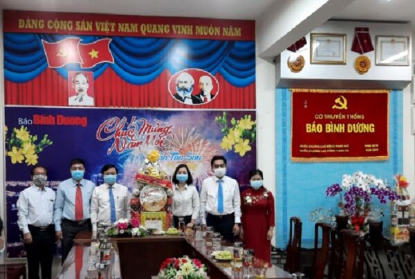 Bình Dương: Lãnh đạo tỉnh thăm và chúc Tết các cơ quan báo chí