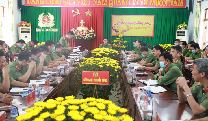 Công an tỉnh Đắk Nông được Bộ Công an biểu dương