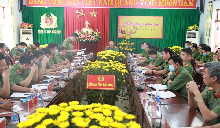 Công an tỉnh Đắk Nông được Bộ Công an biểu dương