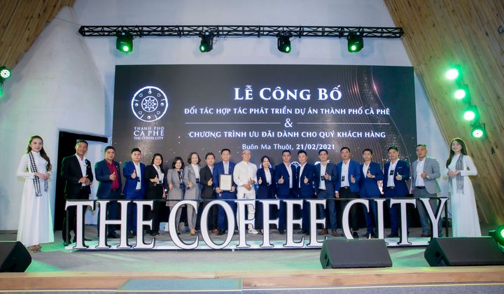Lễ ký kết hợp tác chiến lược phân phối Dự án Thành phố Cà Phê với quy mô trên 45 ha