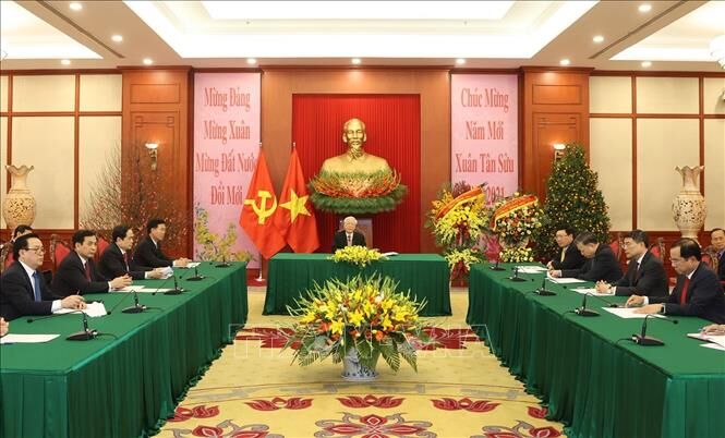 Tổng Bí thư, Chủ tịch nước Nguyễn Phú Trọng điện đàm với Chủ tịch Đảng Nhân dân, Thủ tướng Campuchia Hun Sen