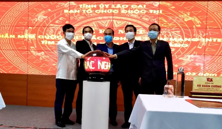 Lào Cai: Ra mắt phầm mềm Cuộc thi trắc nghiệm tìm hiểu văn kiện Đại hội Đảng
