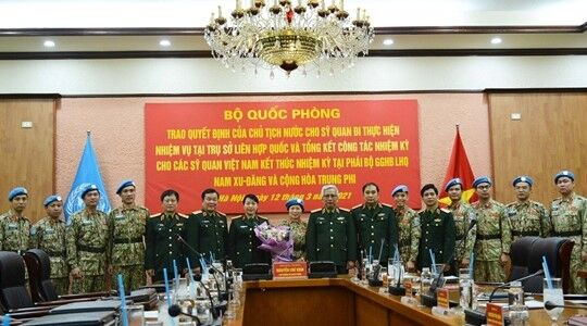 Tự hào trình độ, năng lực sĩ quan Việt Nam tại LHQ