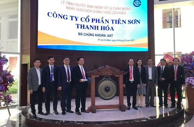 Cổ phiếu ATT của CTCP Tiên Sơn Thanh Hóa chính thức niêm yết trên sàn HOSE