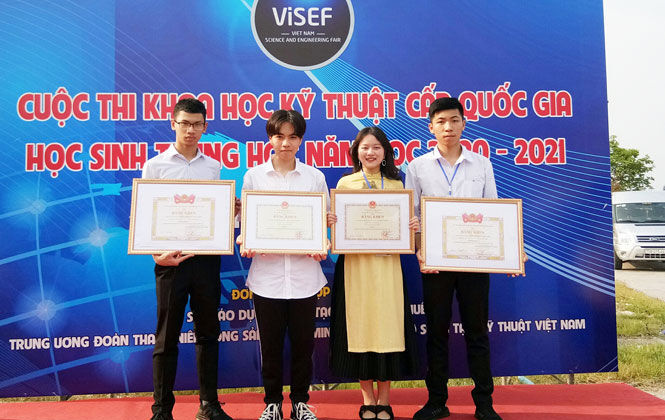 Thái Nguyên đoạt hai giải trong Cuộc thi Khoa học kỹ thuật cấp quốc gia dành cho học sinh trung học