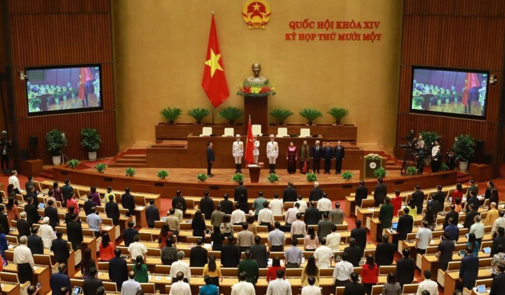 Đồng chí Vương Đình Huệ tuyên thệ nhậm chức Chủ tịch Quốc hội