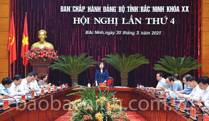 Bắc Ninh: Hội nghị lần thứ 4 Ban Chấp hành Đảng bộ tỉnh khóa XX
