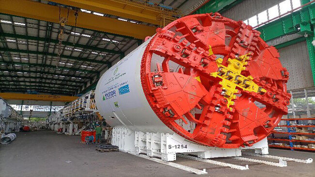 Chạy thử máy đào hầm đường sắt đô thị Nhổn-Ga Hà Nội