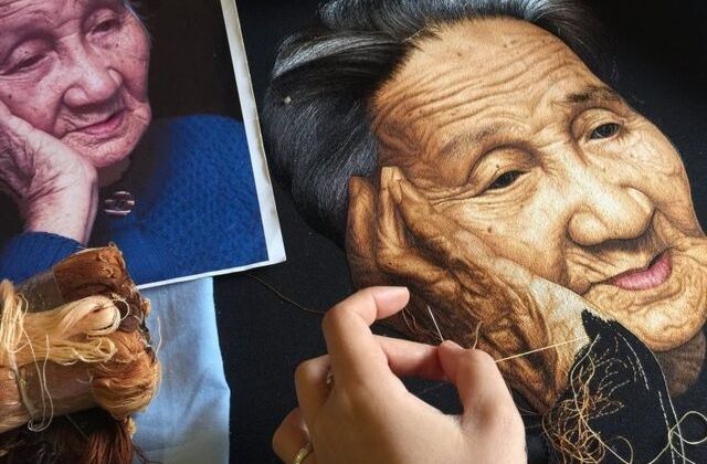 Tranh thêu "handmade" của Việt Nam trên trang tin nước ngoài