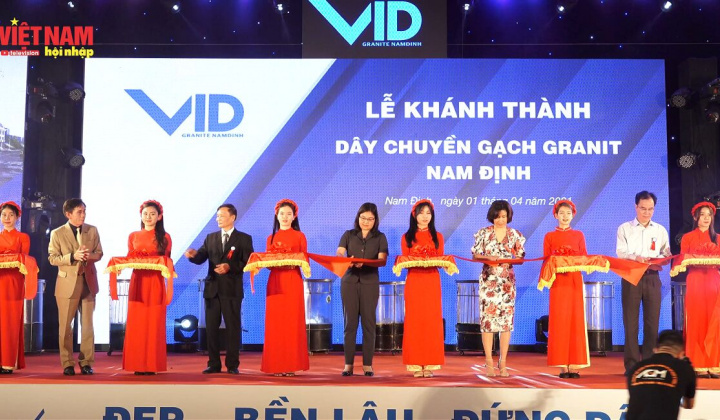 VID khánh thành dây chuyền sản xuất gạch Granite hiện đại nhất Việt Nam