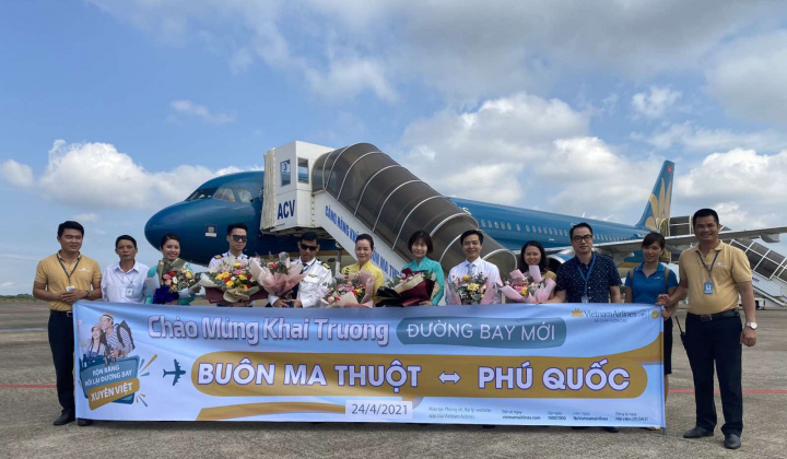 Vietnam Airlines khai thác thêm 9 đường bay đến Phú Quốc