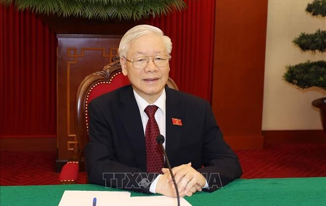Tổng Bí thư Nguyễn Phú Trọng điện đàm với Tổng thống Liên bang Nga Putin