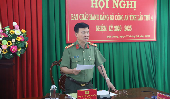 Công an Đắk Nông: Đánh giá công tác quý l và triển khai nhiệm vụ quý ll