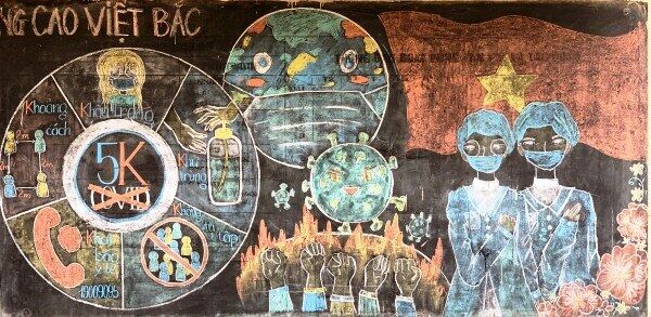 Đoàn trường PT Vùng cao Việt Bắc đẩy mạnh công tác tuyên truyền phòng chống đại dịch Covid-19