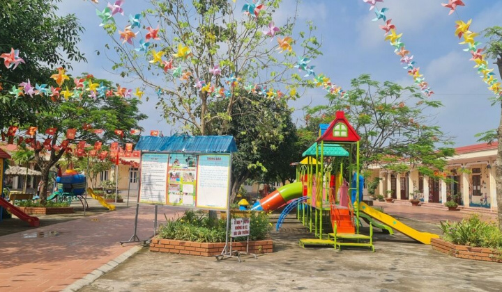 Trường MN Nga An: Chung tay góp phần xây dựng Nông thôn mới nâng cao tại địa phương