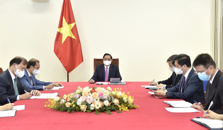 Thủ tướng Phạm Minh Chính điện đàm với Thủ tướng Thái Lan Prayut Chan-o-cha
