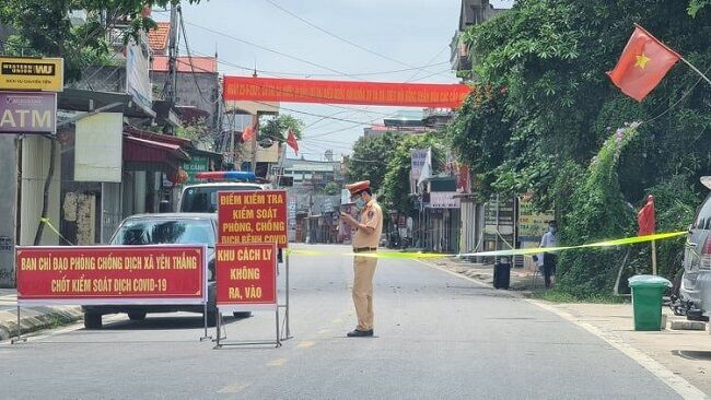 Huyện Ý Yên thiết lập vùng cách ly để phòng, chống dịch COVID-19