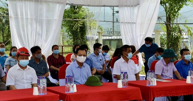 Khu công nghiệp Tằng Loỏng - huyện Bảo Thắng diễn tập phòng, chống Covid-19