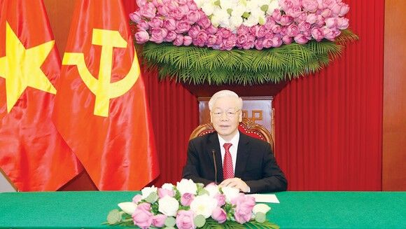 Tổng Bí thư Nguyễn Phú Trọng điện đàm với Tổng thống Sri Lanka
