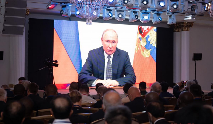 Tổng thống Nga V. Putin kêu gọi thế giới hợp lực vì an ninh toàn cầu