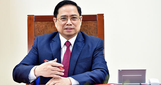 Thủ tướng Phạm Minh Chính điện đàm với Thủ tướng Quốc vụ viện nước CHND Trung Hoa Lý Khắc Cường