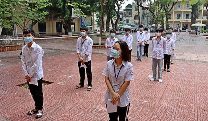 Thị xã Sơn Tây: Diễn tập thi vào lớp 10 THPT đảm bảo phòng dịch Covid-19