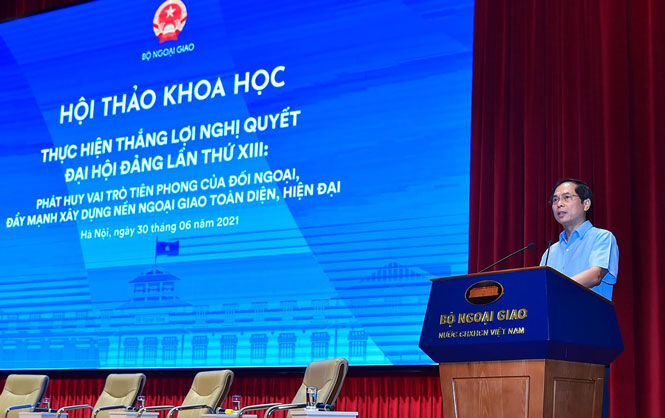 Phát huy vai trò tiên phong của đối ngoại, đẩy mạnh xây dựng nền ngoại giao toàn diện, hiện đại