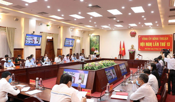Bình Thuận: Hội Nghị trực tuyến phổ biến kết quả Hội nghị lần thứ 3 khóa XIII BCH TW Đảng