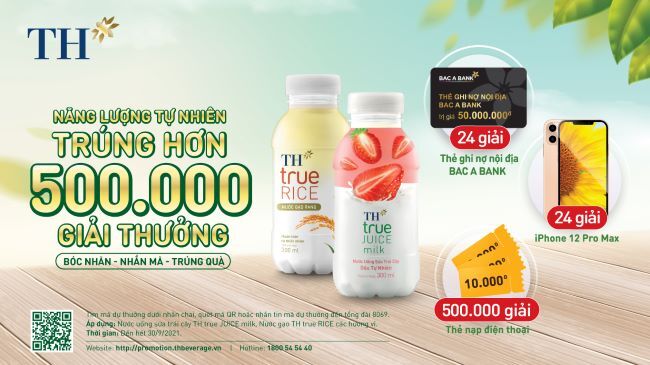 Giải nhiệt mùa hè cùng “cơn lốc” hơn 500.000 quà tặng “cực chất” từ TH